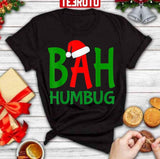 Christmas Green Typo Scrooge Bah Humbug Unisex Sweatshirt