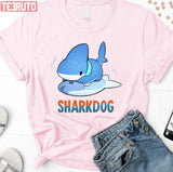 Cute Sharkdog In Cartoon Unisex Sweatshirt