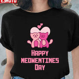 Happy Meowentines Day Pink Cats Valentine Unisex Sweatshirt