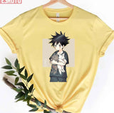 Chibi Megumi Fushiguro With Cute Wolfs Jujutsu Kaisen Unisex T-Shirt