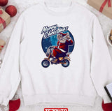 Flying On A Motorcycle For Enthusiasts Lovers Riders Unisex Sweatshirt