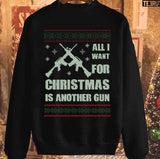 Guns For Christmas Ugly Hunting Military Unisex Sweatshirt