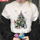 Cute Christmas Tree With Adorable Animals Unisex Sweatshirt