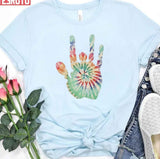 Groovy Tie Dye Jerry Hand Bob Weir Unisex T-Shirt