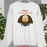 Cute Bob In Minions Happy Thanksgiving Unisex Sweatshirt