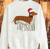 Dachshund Through The Snow 2023 Christmas Unisex Sweatshirt