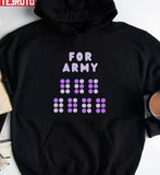 For Army Purple Braille The Astronaut By Jin Of Bts Unisex T-shirt