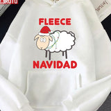 Fleece Navidad Christmas Funny Sheep Holiday Unisex Sweatshirt