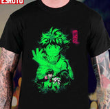 Green Neon Design Deku Midoriya Izuku Unisex Hoodie