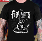 Foo Fighters Snake Black N White Art Unisex T-shirt