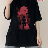 Grunge Distressed Lycoris Recoil Anime Characters Chisato Nishikigi Unisex T-shirt