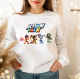 Funny Squad Action Pack Unisex Sweatshirt