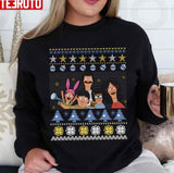 Bob's Burger Ugly Christmas Pattern Unisex Sweatshirt