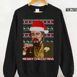 Funny Leonardo Dicaprio Laughing Ugly Christmas Unisex Sweatshirt