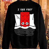 I See Feet Christmas Unisex Sweatshirt