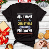 All I Want For Christmas Is A New President Ugly Christmas Unisex Sweatshirt