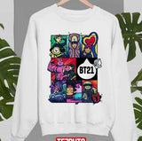 Fanart Of BT21 BTS Characters Army Love BTS Unisex Sweatshirt