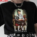 Cool Illustration Attack On Titan Levi Ackerman Unisex T-Shirt