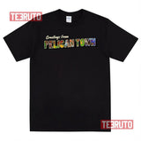 Greetings From Pelican Town Stardew Valley Retro Postcard Unisex T-Shirt