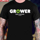Grower Weed Marijuana Hemp Wizards 100% Organic Unisex T-Shirt