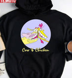 Funny Taking Picture Cow And Chicken Unisex Hoodie