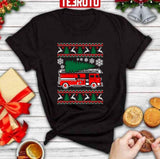 Grisworld With Fire Truck Merry Firefighter Ugly Christmas Sweater Perfect Gift Unisex Sweatshirt