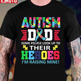 Dad My Son Is My Hero Autism Awareness Unisex T-Shirt
