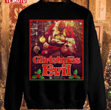 Christmas Evil Retro Design Unisex Sweatshirt