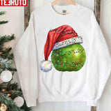 Green Apple Christmas Tree Lights Unisex Sweatshirt