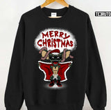 Flashing Through The Snow Colourwith Text Gremlins Unisex Sweatshirt