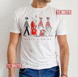 Group Walk Stripes Zip Where's Waldo Unisex T-Shirt
