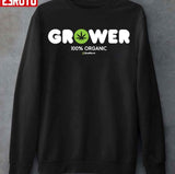 Grower Weed Marijuana Hemp Wizards 100% Organic Unisex T-Shirt