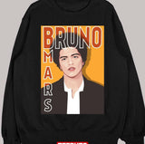 Digital Portrait Of Bruno Mars Singer Unisex Sweatshirt