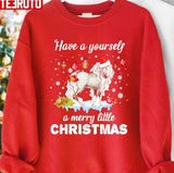 Have Yourself A Merry Liltte Horse Christmas Unisex Sweatshirt