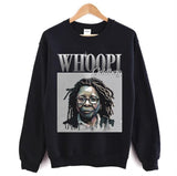 Collage Design Portrait Whoopi Goldberg Unisex Sweatshirt