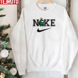 Green Imposter Christmas Tree Nike Logo Sweatshirt