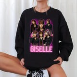 Giselle Of Aespa Pink Design Unisex Sweatshirt