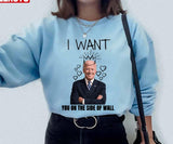 I Want You On The Side Joe Biden Funny Valentine Day Unisex Sweatshirt