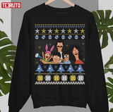 Bob's Burger Ugly Christmas Pattern Unisex Sweatshirt