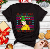 All Is Calm All Is Dwight Elf Dwight Schrute Christmas Unisex Sweatshirt