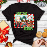 Christmas Heroes On Teal Unisex Sweatshirt