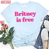 Britney Is Free Pink Text Britney Spears Unisex T-Shirt