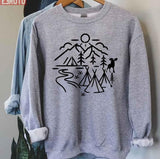 Camping Legend Since Forever Design Unisex Sweatshirt