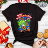 Happy Hallothanksmas T Rex Design Unisex Sweatshirt