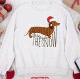 Dachshund Through The Snow 2023 Christmas Unisex Sweatshirt