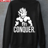 Conquer Bodybuilding Vegeta Motivational Unisex T-Shirt