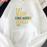 Eat Sleep Wordle Repeat Funny Unisex Sweatshirt