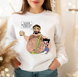 Chubby Hercules Cartoon Design Unisex Sweatshirt