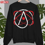 Distressed Atheist Atom Atheism Design Unisex Sweatshirt