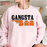 Funny Gangsta Boo Gun Design Unisex Sweatshirt